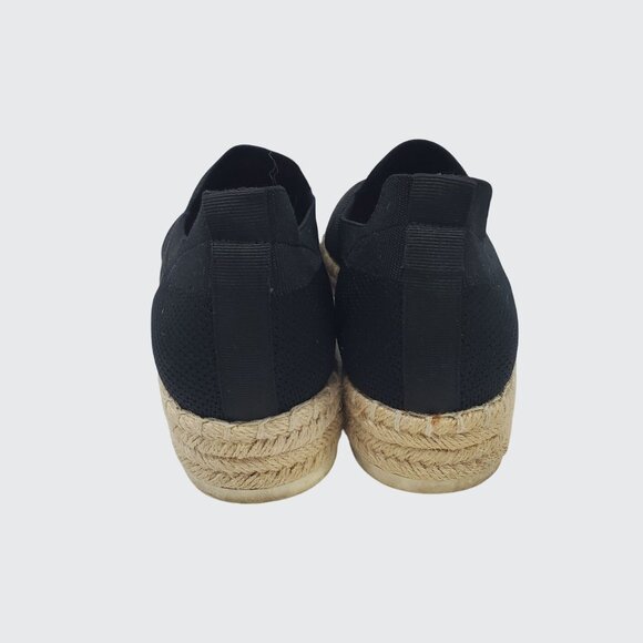 Adrienne Vittadini Niko Black Stretch Slip-on Espadrille 9M - Picture 8 of 9